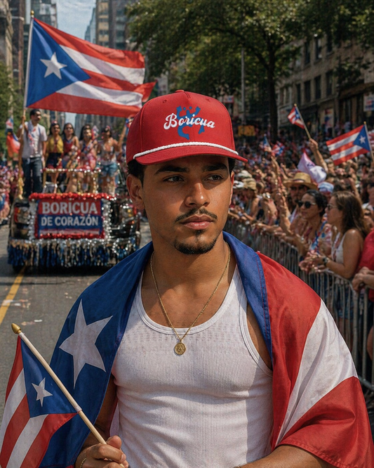Boricua Red Premium Rope Snapback